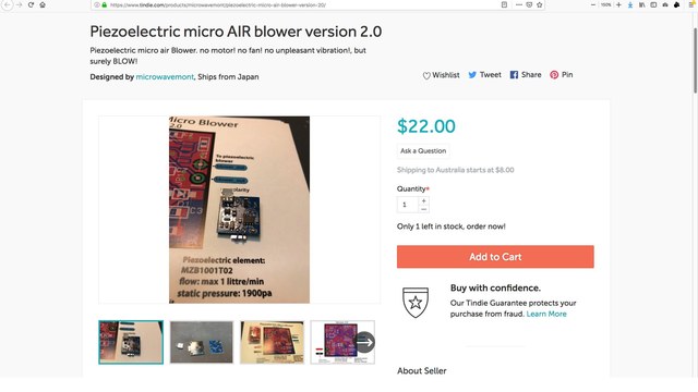 Piezoelectric micro AIR blower
