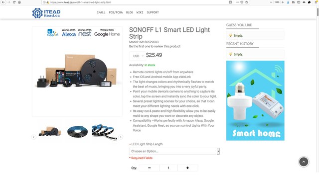 Sonoff L1 Smart LED strip