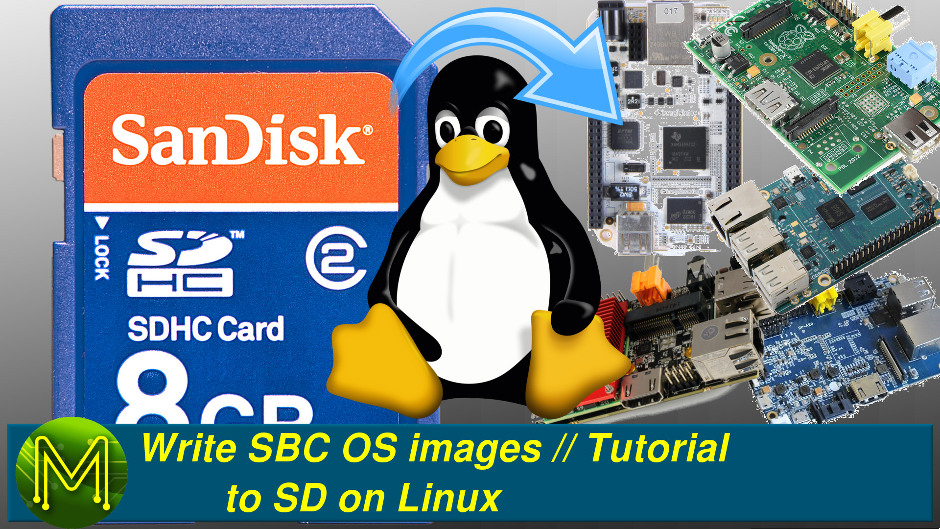 Write SBC OS images to SD on Linux - Tutorial